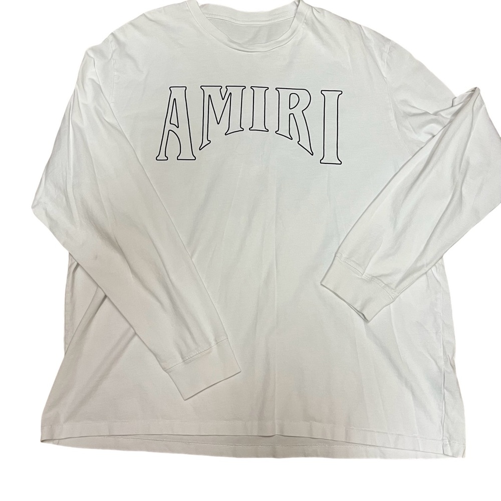 AMIRI Size XXXL white sun long sleeve t shirt